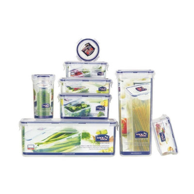 Clip Top Snack Tub Food Storage Container 470ml Rectangular Air Tight ...