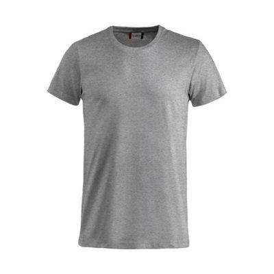 CLIQUE BASIC T-SHIRT HEATHER GREY 4XLARGE