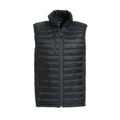 Men's Foster Leather Vest, Black - 2XL