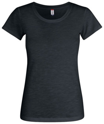 Clique Slub Jersey T-Shirt Black L