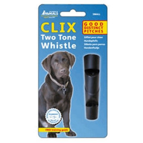 CLIX Two Tone Dog Whistle Black (One Size)
