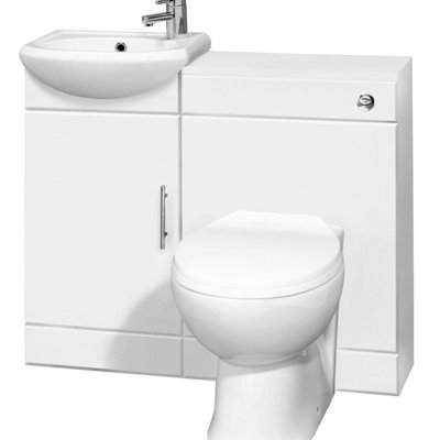 Buy Cloakroom Furniture Pack Includes Basin, WC Unit
