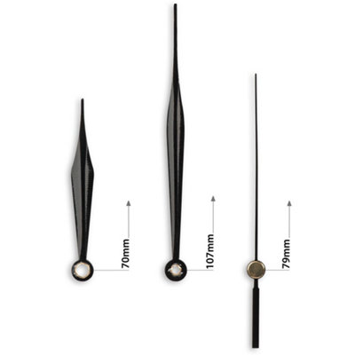 Clock Hands Style G - Black - Project Kits Accessories