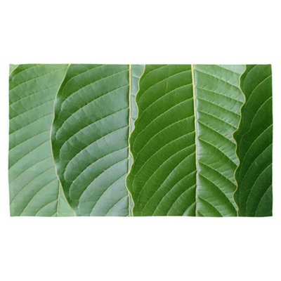 Close Up Of Green Leaves Kitchen Towel / Default Title