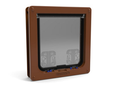 Closer Pets Brown Large Cat Flap CP221B DIY at B Q