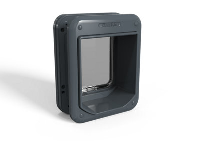Closer Pets Dark Grey Microchip Cat Flap (CP 360G) - 3