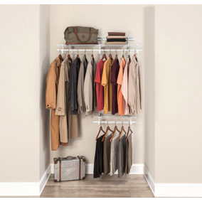 ClosetMaid 1,22m/ 4ft Adjustable ShelfTrack Wardrobe Kit