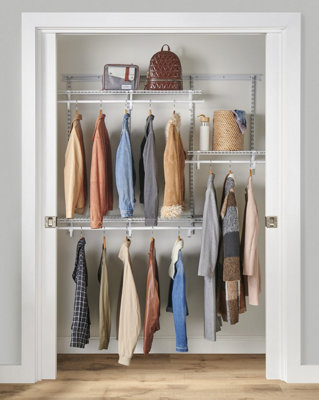 ClosetMaid 1,83m/ 6ft Adjustable ShelfTrack Wardrobe Organiser Kit