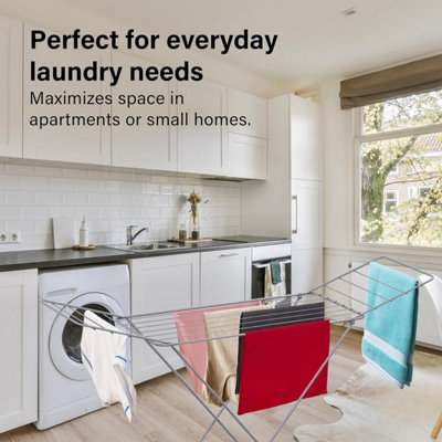 Clothes Airer Drying Rack Winged Drying 18M Indoor Outdoor Laundry ...