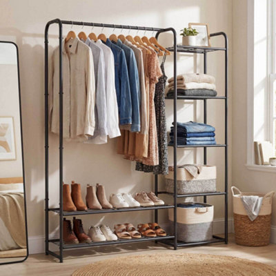 Clothes Rack, Open Wardrobe, 29 x 112 x 158.4 cm, Clothes Rail, Coat ...