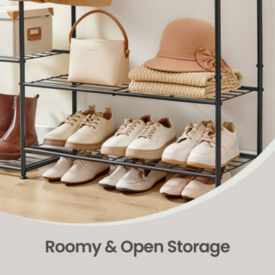 Clothes Rack, Open Wardrobe, 29 x 112 x 158.4 cm, Clothes Rail, Coat ...