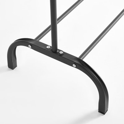Clothes Rail Heavy Duty Shoe Rack Shelf Hanging Storage Organiser Display Stand - 4