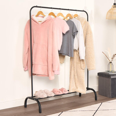 Clothes Rail Heavy Duty Shoe Rack Shelf Hanging Storage Organiser Display Stand - 6