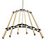 Clothing Airer Ceiling Pulleys- Black- 1.2m