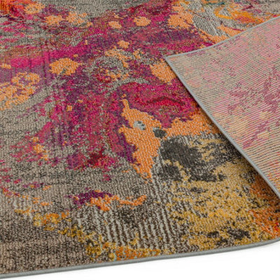 Cloud Galactic Abstract Geometric Modern Cotton Backing Rug for Living Room Bedroom and Dining Room-120cm X 170cm - 4