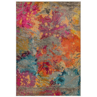 Cloud Galactic Abstract Geometric Modern Cotton Backing Rug for Living Room Bedroom and Dining Room-120cm X 170cm - 5