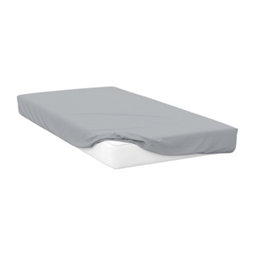 Cloud Grey Double Fitted sheet