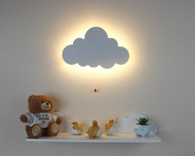 DYstyle US Plug-in Night Lights Kids Night Light LED Cloud Soft Light  Sensor LED Night for Children Adults Bedroom Stairs Kitchen Hallway Home  Decor 