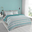 Cloud soft Bedding Banded Spots Duvet Cover Set with Pillowcase Green