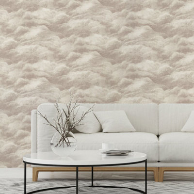 Cloud Wallpaper Cream Belgravia 5706