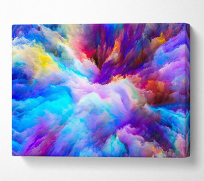 Clouds Of Power Canvas Print Wall Art - Medium 20 x 32 Inches