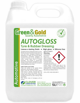 Clover Chemicals Autogloss Tyre & Rubber Dressing 5l
