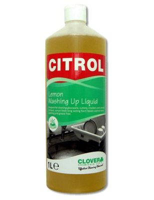 Clover Chemicals Citrol Lemon Washing Up Liquid 1l