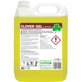 Clover Chemicals Clover Gel Concentrate Floor Cleaner Lemon 5l