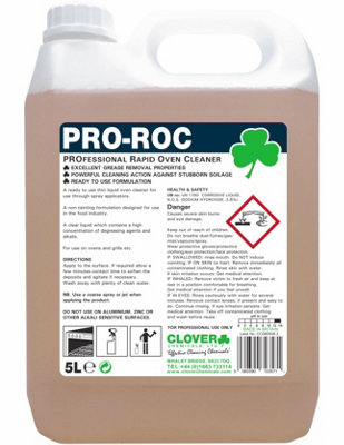 Clover Chemicals Pro-Roc Rapid Over Cleaner 5l Bulk Bottle