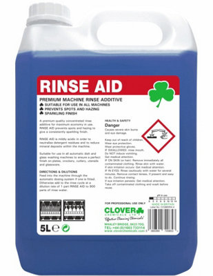 Clover Chemicals Rinse Aid Additive 5l