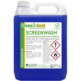 Clover Chemicals Screen Wash Concentrated Windscreen Additive 5l
