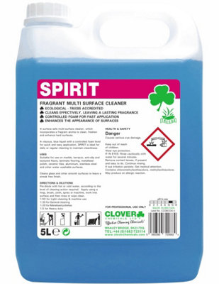 Clover Chemicals Spirit Multi Surface Cleaner 5l