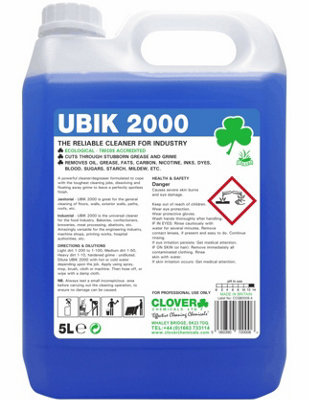 Clover Chemicals UBIK 2000 Universal Cleaner Concentrate 5l
