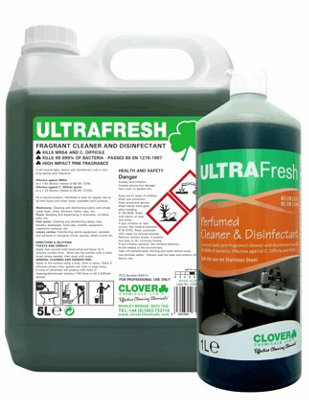 Clover Chemicals UltraFresh Perfumed Cleaner and Disinfectant 1l