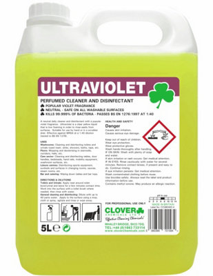 Clover Chemicals Ultraviolet Perfumed Cleaner & Disinfectant