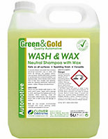 Clover Chemicals Wash & Wax Car Shampoo with Wax 5l