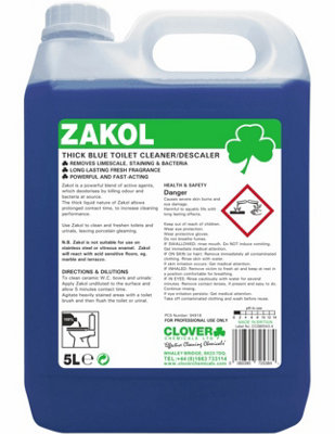 Clover Chemicals Zakol Toilet Cleaner Descaler 5l