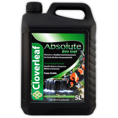 Cloverleaf Absoloute Bio Gel 5L Fish Pond Filter Start Reduce Ammonia ...