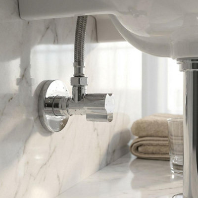 Robinet D'arrêt Vola S50DH - Standard 25 Mm - Chrome Poli - Neuf - Danemark