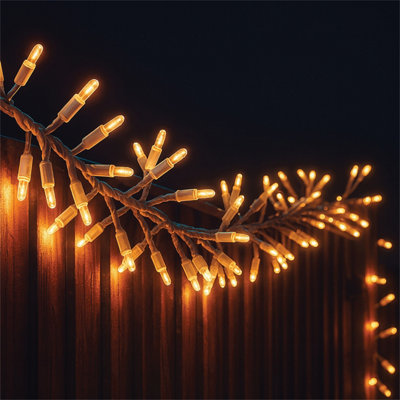 Cluster Lights White Rubber IP65 Copper Gold 25M