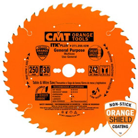 CMT ITK Finish Circular Saw Blade 165 x 20 (+15.87) x 36T - 271.250.42M