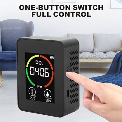 Co2 Detector, Co2 Carbon Dioxide Monitor, Led Display, Air Quality ...