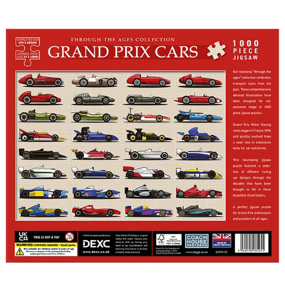 Coach House Partners Grand Prix Racing Cars 1000 Piece Jigsaw