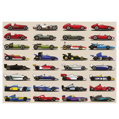 Coach House Partners Grand Prix Racing Cars 1000 Piece Jigsaw