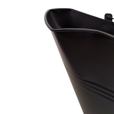 thumbnail interactive-video image 1 of Coal Bucket And Shovel Set - Steel Log Scuttle For Fireplace & Fireside Use 1 of 13