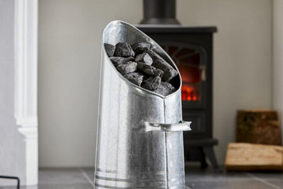 Coal Scuttle Bucket Hod Silver - COAL11
