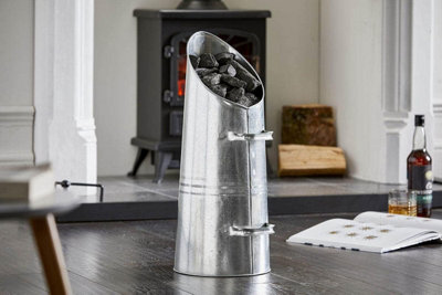 Coal Scuttle Bucket Hod Silver - COAL11 - 3