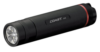 COAST G45 Fixed Focus Torch 385 Lumens 4Hrs Storm Proof 5 Year Warranty Torch Without Batteries