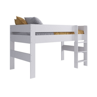 Coast Mid Sleeper Bundle White (Bed, drawers, desk)