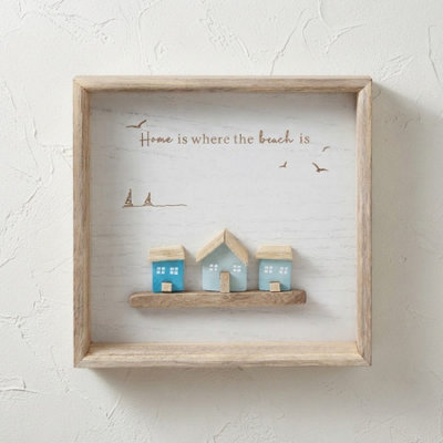 Coastal Glass Art The Beach Plaque